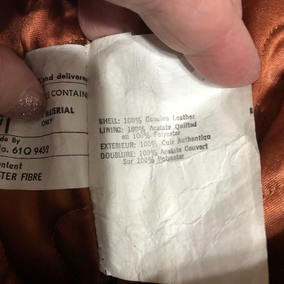 Vintage Lantry Spicy Brown Leather Belted Midi Coat Size S - Picture 8 of 9